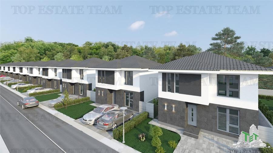Vila moderna individuala cu 4 camere , 3 bai , Living open space, terasa,incalzi