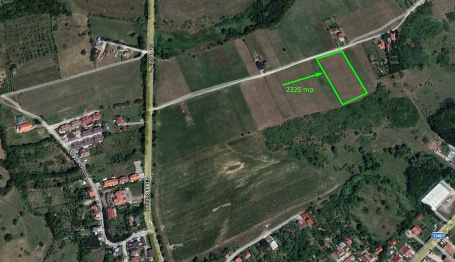 Teren Intravilan Intrare Cisnadie 2325 mp deschidere 25 ml