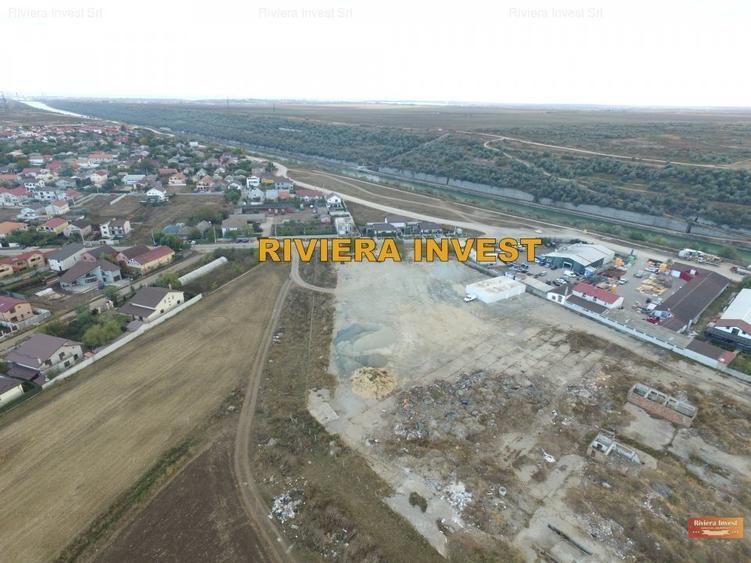 Cumpana teren de inchiriat cu platforma betonata