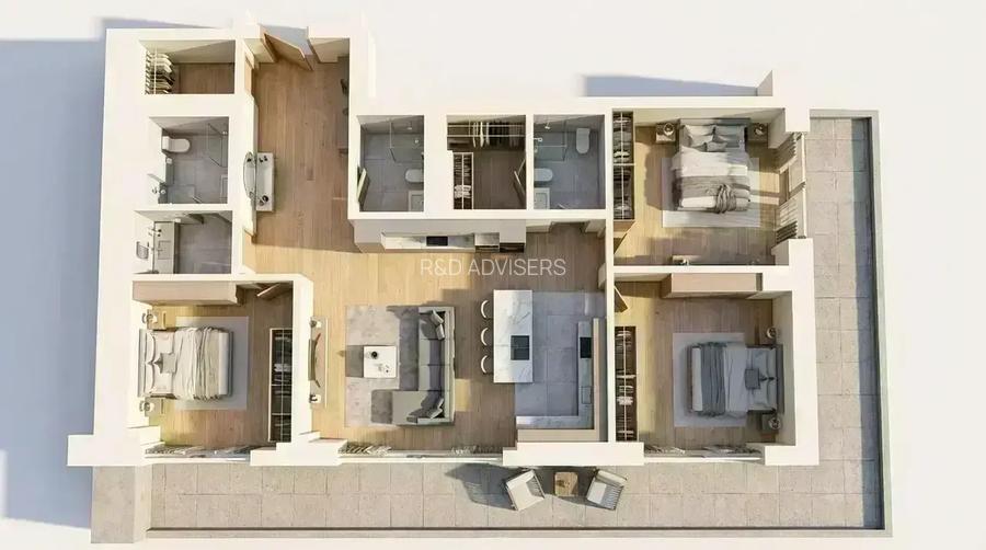 Apartament 4 camere | LUX - Unirii - Ultracentral | Terasa |Finalizat - 6