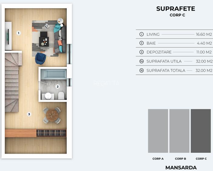 Complex de vile tip duplex si triplex  OTOPENI - PRETURI ATRACTIVE - 21