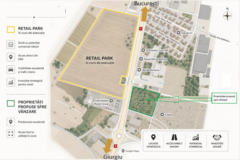 OPORTUNITATE INVESTIȚIONALĂ Jilava / Șoseaua Giurgiului Parcelă Dezvoltare