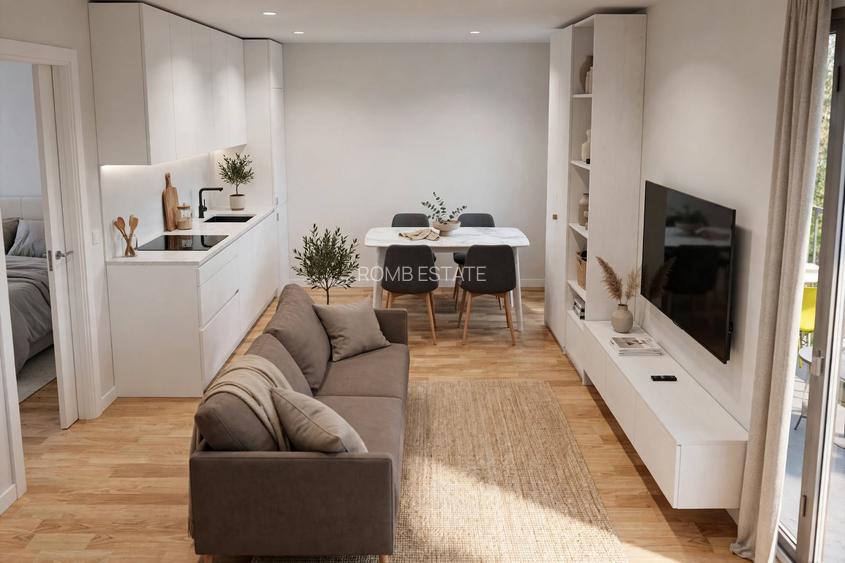 Apartament 3 camere, 68 mp, balcon, etajul 3, zona VIVO - 3