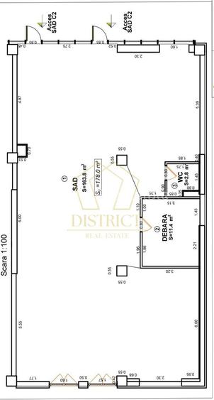 Spatiu comercial de 178mp | SAD | Central - 12