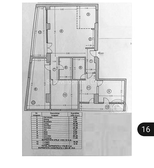 Apartament 4 camere zona Uranus | 151 mp utili | Ideal rezidential sau birou - 1