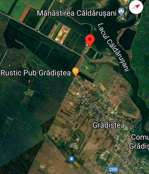 Vanzare 2000 mp, sau 3000 mp sau 5000 mp teren in Gradistea cu acces dinspre A3
