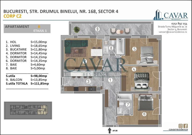 Proiect Nou Cavar Residence Drumul Binelui Nr. 168