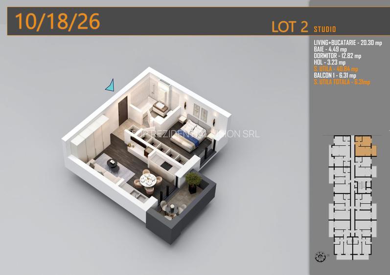 AP. 2CAM. LIVING OPEN-SPACE / INVESTITIE. PALLADY-METROU N TECLU! - 5