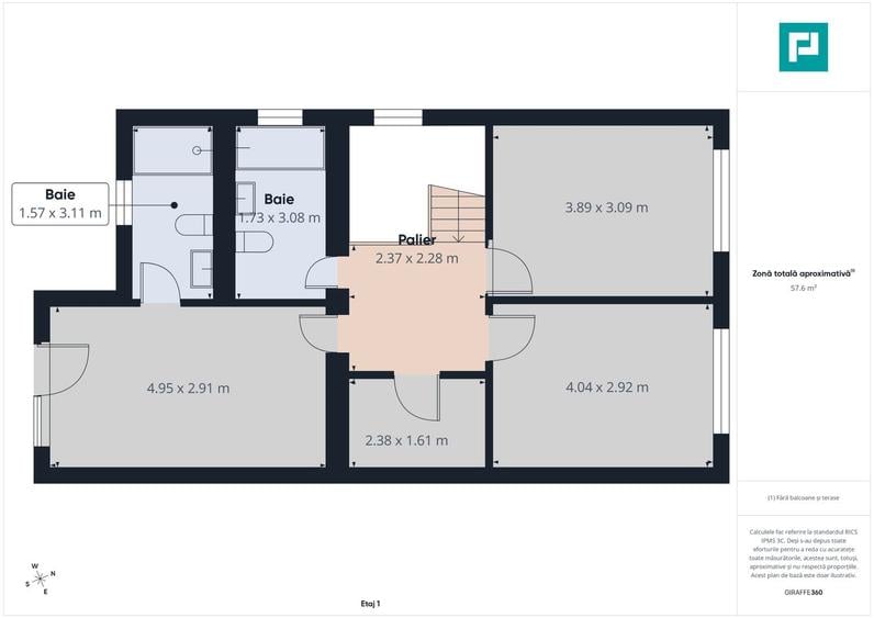 Duplex Premium -5 camere la cheie Moșnița Nouă