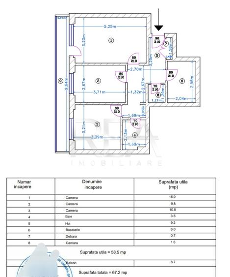 3 camere, et 1/10, anvelopat-Drumul Taberei, Frigocom