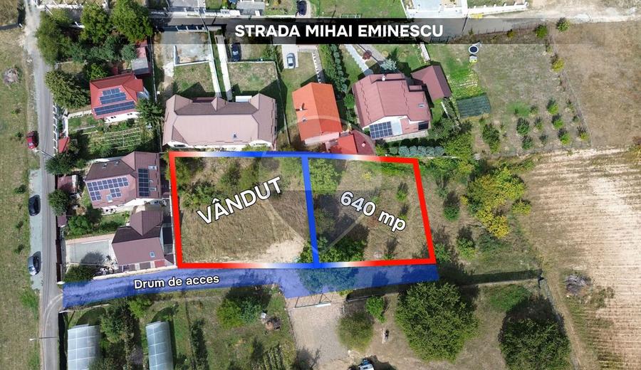 TEREN INTRAVILAN - strada Mihai Eminescu