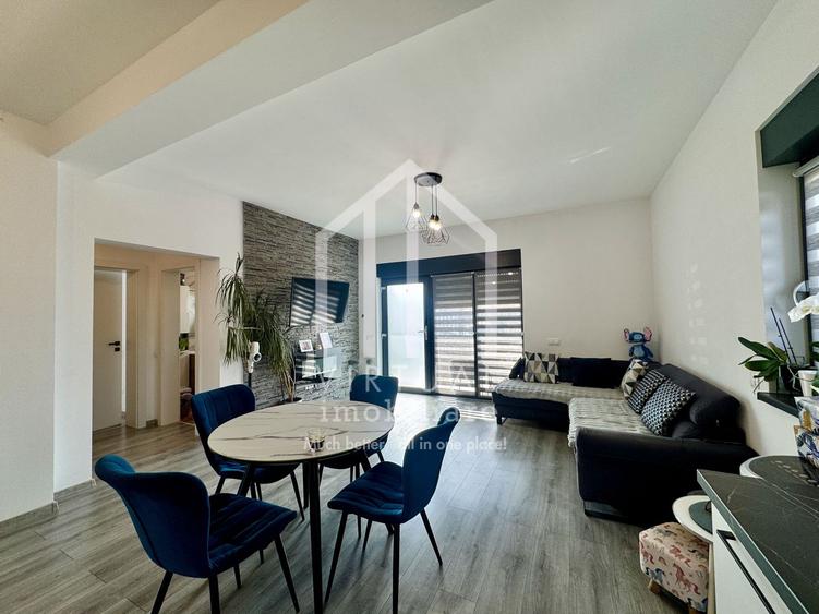 Apartament cu curte, 3 camere, 64mp utili + curte 83mp, Selimbar