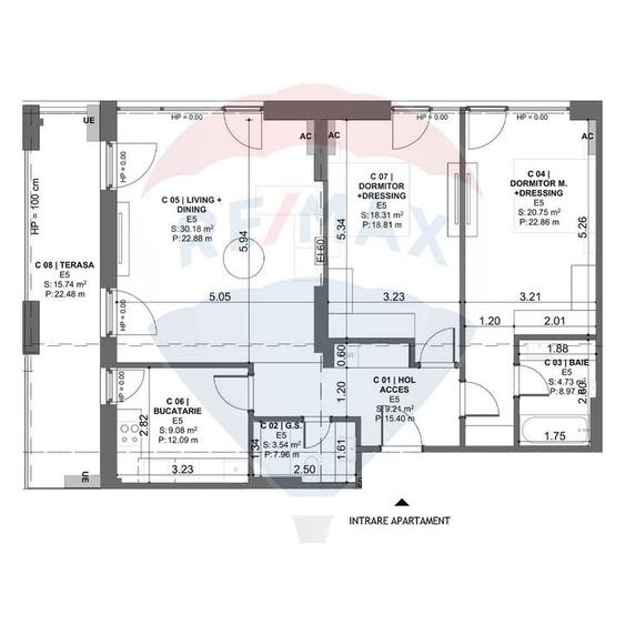 Vanzare APARTAMENT CU 3 CAMERE -DEZVOLTATOR