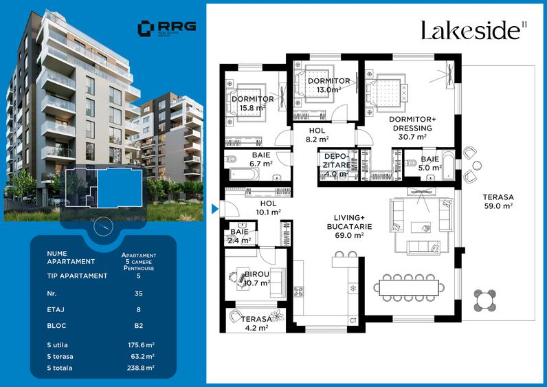 Penthouse cu vedere la Lacul Străulești | Panorama care te cucerește
