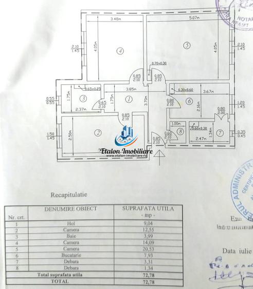 Apartament 3 camere, parter, Calea Romanului