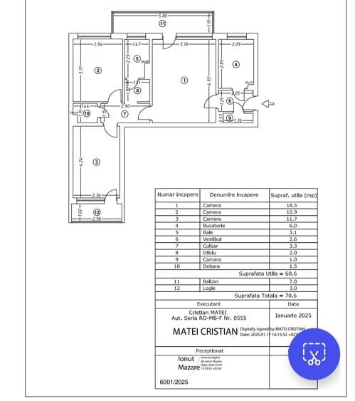 Vanzare apartament 3 camere, Drumul Taberei - Romancierilor