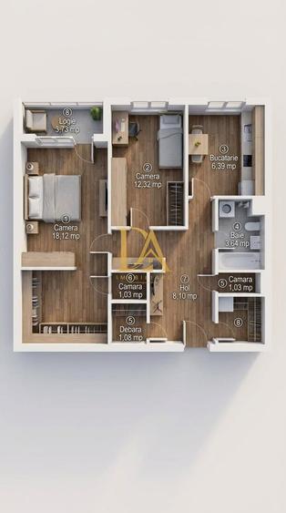 0% COMISION 2 CAMERE DECOMANDAT | PIAȚA DOMENII – ION MIHALACHE