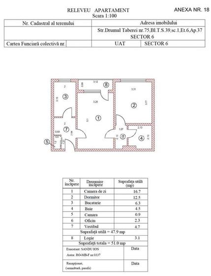Vanzare Apartament cu 2 camere Dr.Taberei 75 - 2