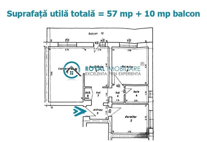 Royal imobiliare - Vanzare apartament 3 camere zona Marasesti