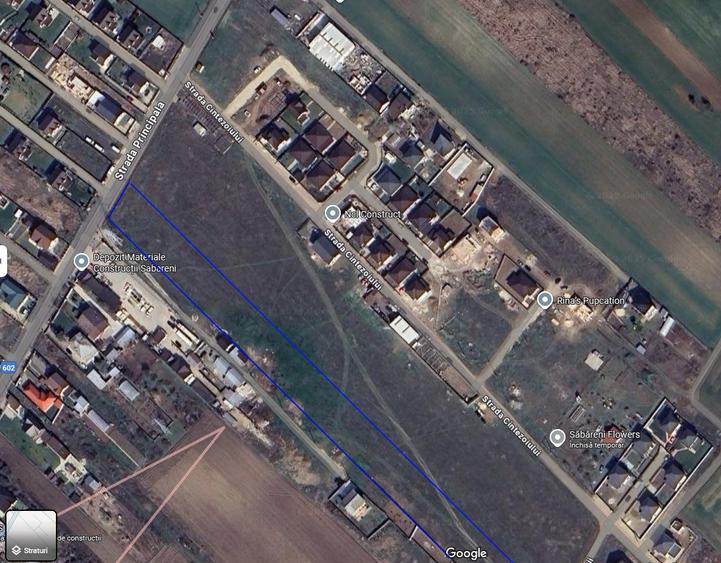Teren intravilan 10.000 mp, Sabareni, Giurgiu | Deschidere 33 ml | Pozitie excel