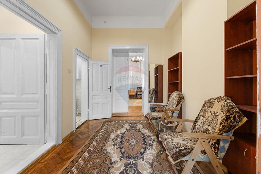 Apartament 2 camere, clasic, 116 mp utili, str. pietonală Mețianu