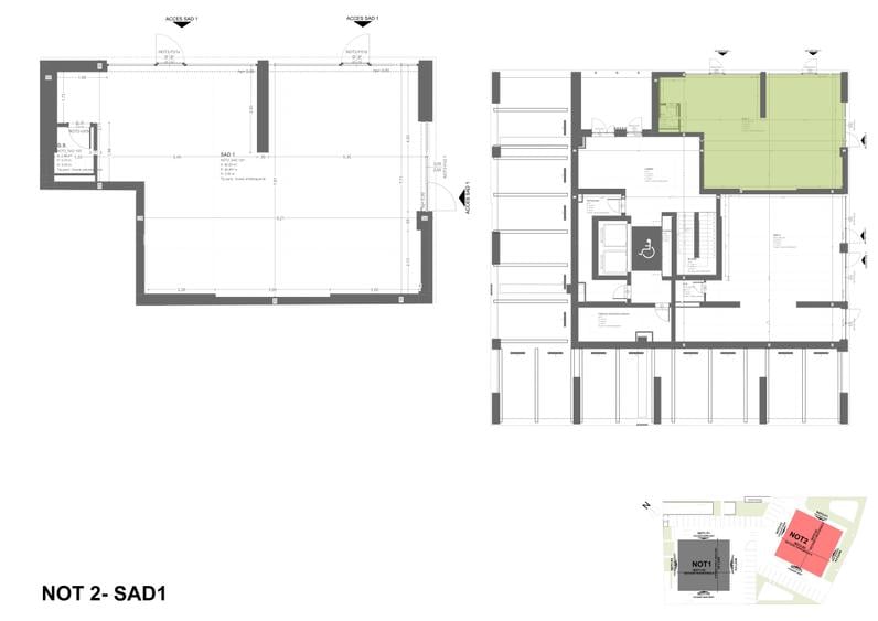 Spațiu comercial – 80,25 mp la parter, Nord One Torontal