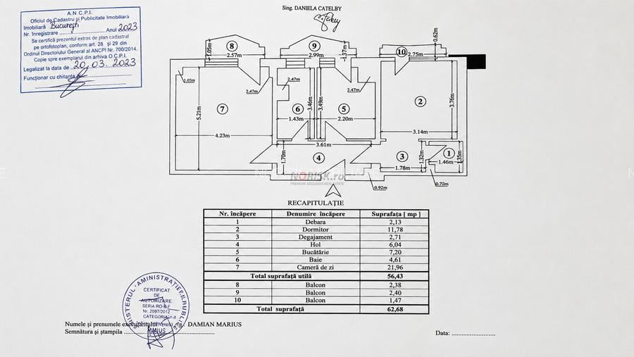 2 Camere Decomandat | 3 Balcoane | Unirii | 63 m2 | SUPER PRET - 8