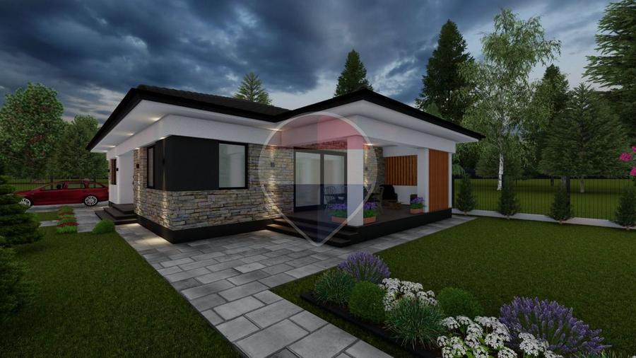 Casă nouă cu 4 camere LA ROSU si 550m2 teren Mocira, Maramureș
