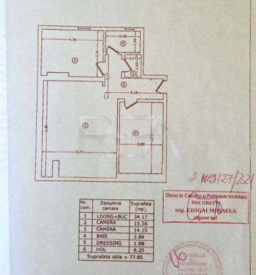 3 Camere 78 mp lângă Parcul Liniei - Gorjului
