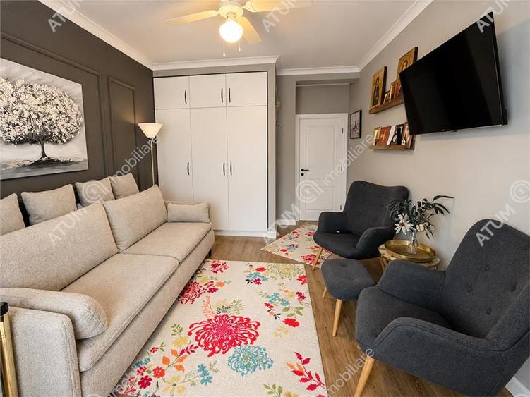 Apartament cochet cu 3 camere, gradina si 3 parcari in zona Selimbar
