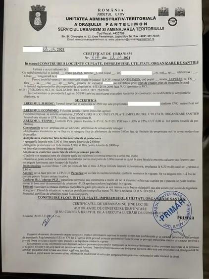 Oportunitate Teren Case Individuale sau Duplexuri Padurea Cernica 300m