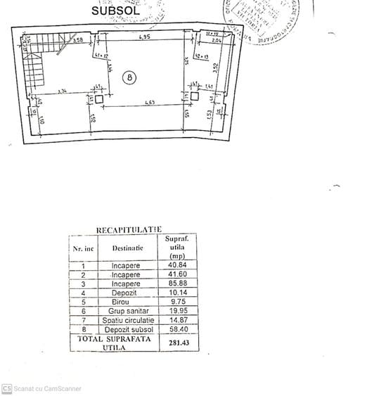 Spatiu comercial 223 mp plus subsol 58 mp in zona Nerva Traian