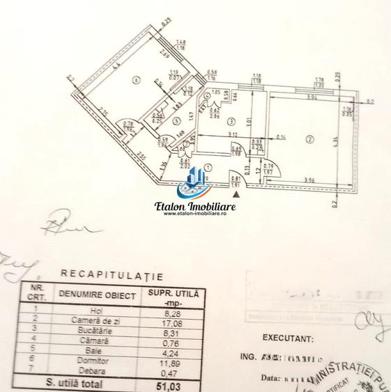 Apartament 2 camere, etaj 2, zona Bradet / Scoala 2