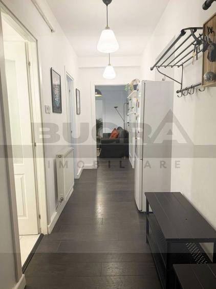Apartament cu 3 camere la cheie, 56 mp, etaj intermediar, in Centru