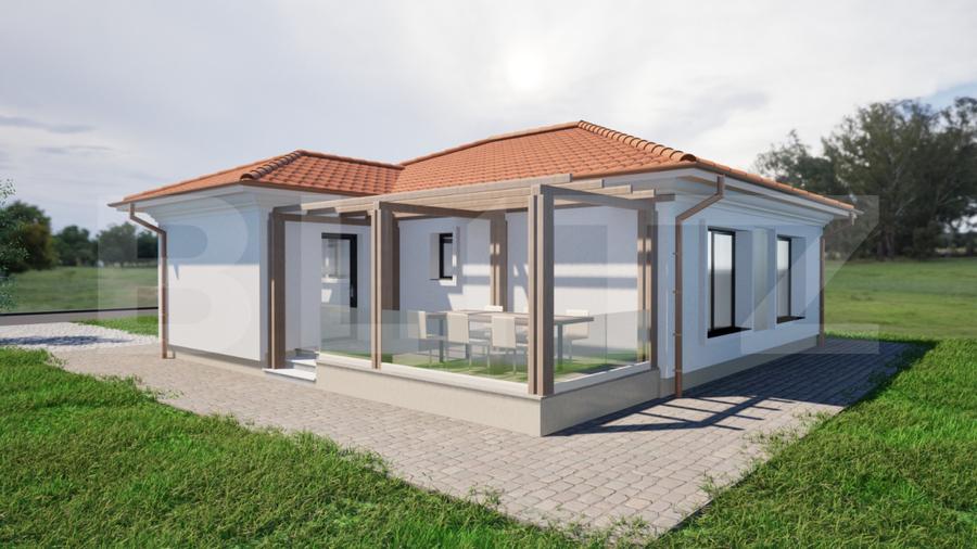 Casa individuala cu 4 camere in stil mediteranean,353 mp teren,Micesti