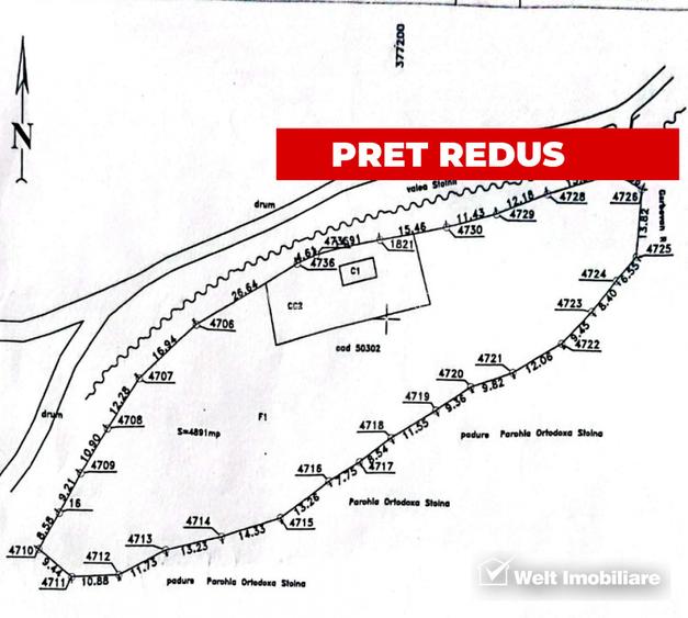 Casă 2010 + teren 4891 mp cu PĂDURE și PÂRÂU | 15 km Cluj | Gaz+Apă+Curent+Canal - 11
