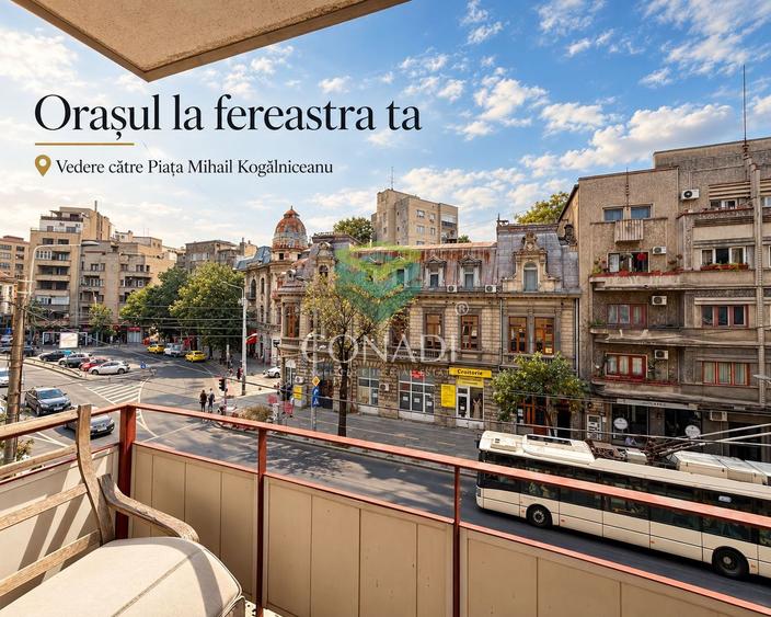Farmec boem intr-un apartament de 3 camere aproape de Cismigiu