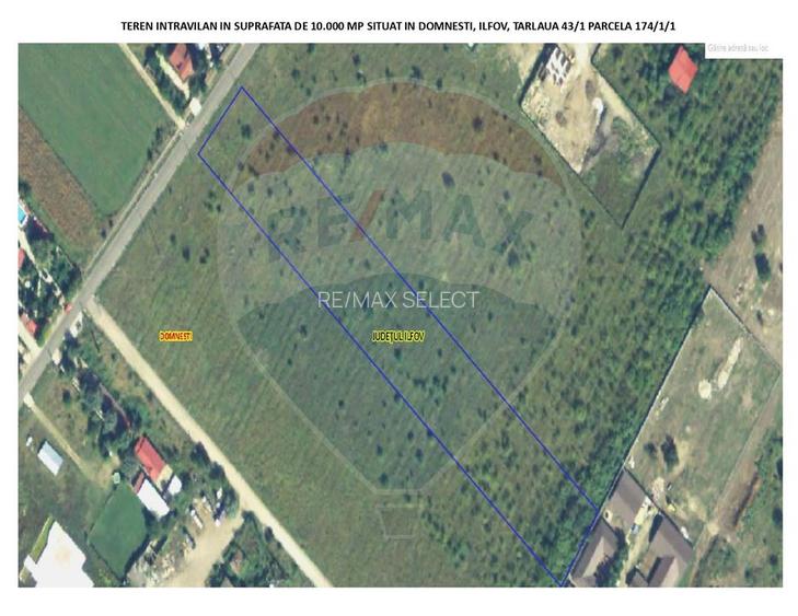 Domnesti- vanzare teren intravilan 10.000mp/ Soseaua Curtea Domneasca - 3