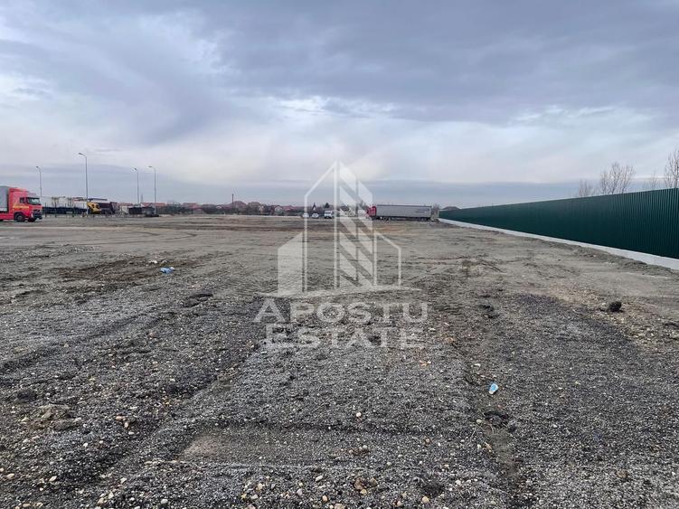 Teren de inchiriat 2500 mp | Platforma pietruita | Acces TIr | Depozit