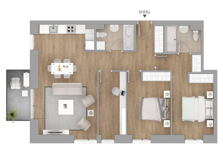Apartament 4 camere Hercesa Vivenda | Parcare | Boxa | Gata de mutat