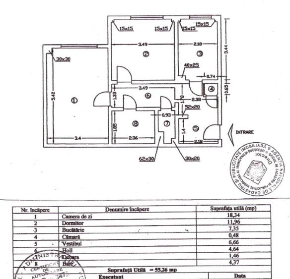 2 camere Parcul Circului 55mp