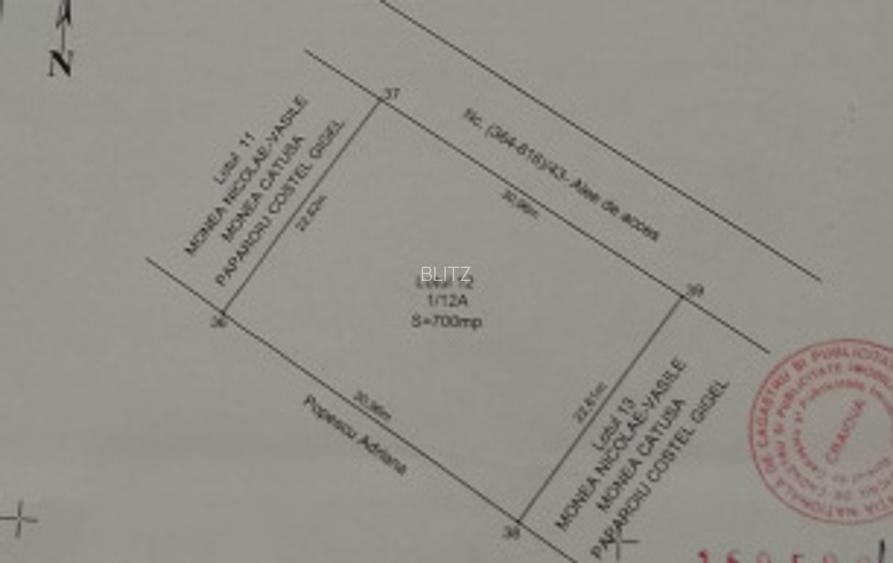 Teren intravilan, oportunitate de investitie, 700 mp - zona Ghercesti - 2