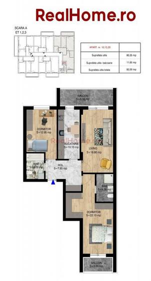 3 camere | metrou | premium | Pallady | Octombrie 2026