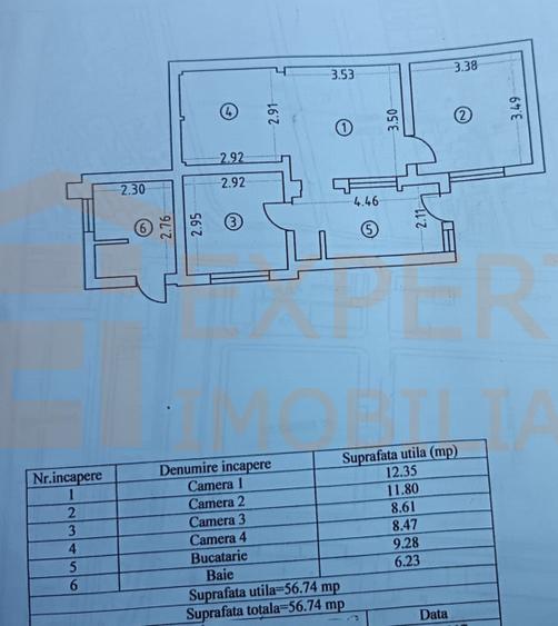 Casă 3 camere de vânzare în Brătianu Constanța | Teren 300 mp | Garaj