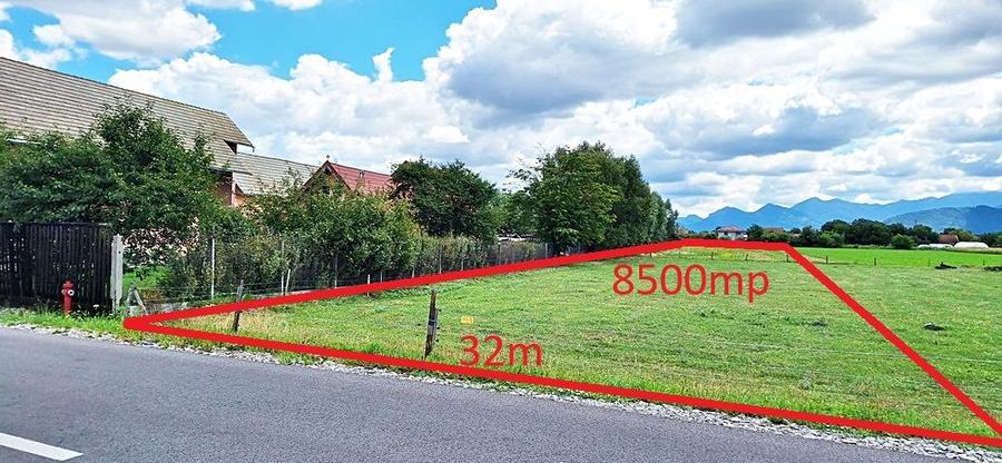 Brasov, Stupini, teren cu PUZ, 8500mp pe str Izvorului, 30 euro/mp