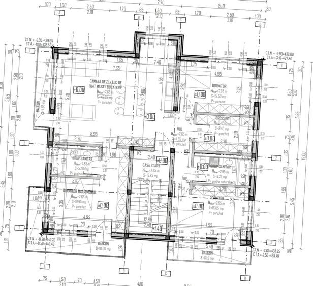 Apartament 4 camere, 123 mp, Terasa 21 mp, Dressing, Zona Campului