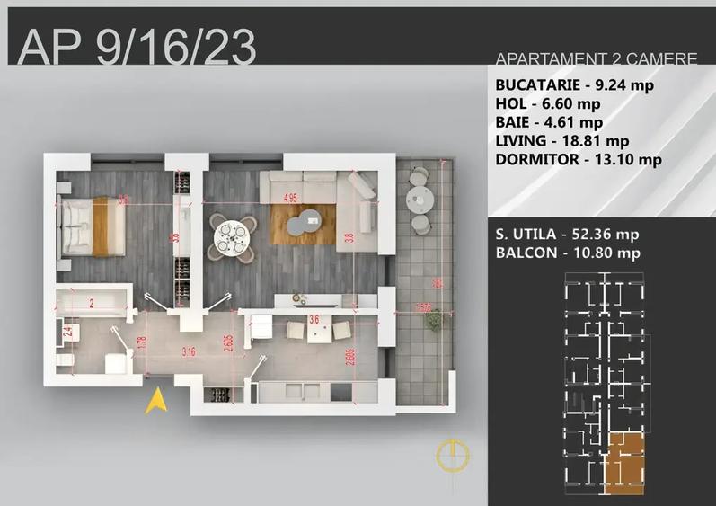 Apartament 2 camere decomandat complex nou Pallady Nicolae Teclu