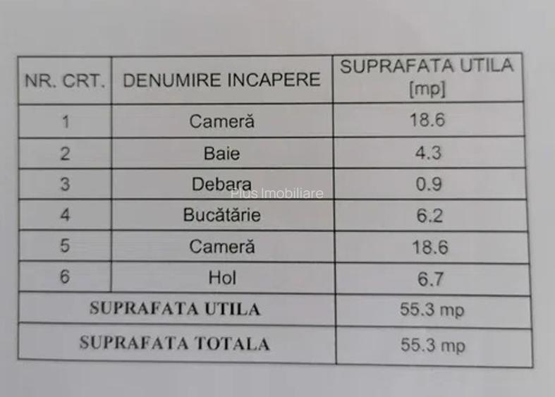 Apartament 2 camere decomandat,CUG 55 mp -Mobilat complet - 8