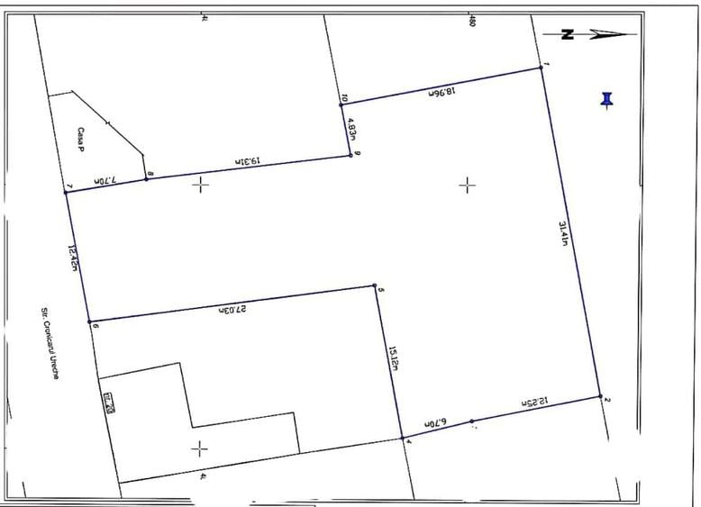 COMISION 0/Teren casă / duplex Mehala Ronat 937 mp – acces rapid oraș