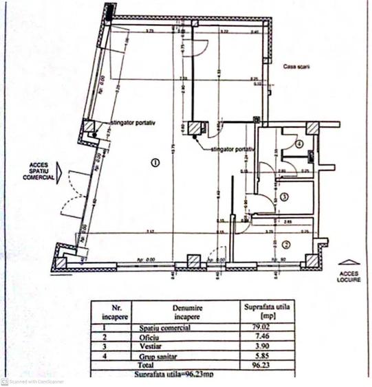 Spatiu comercial de inchiriat in zona Garii, 96mp, Cluj Napoca